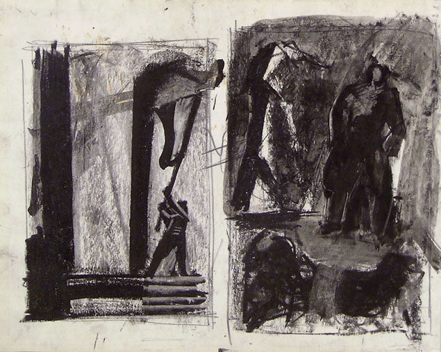 Mario Sironi, two compositional studies